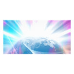 Abstract Glowing Earth Illustration photo cards