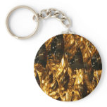 Abstract - gold leaf key chain