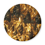 Abstract - gold leaf refrigerator magnets