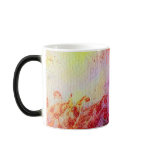 ABSTRACT GOLD SWIRLS , red pink purple yellow Coffee Mugs