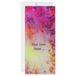 ABSTRACT GOLD SWIRLS , red pink purple yellow rack cards