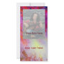 ABSTRACT GOLD SWIRLS , soft yellow pink purple red Customised Photo Card