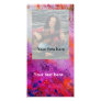 ABSTRACT GOLD SWIRLS , soft yellow pink purple red Photo Card Template