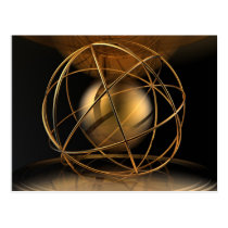 Abstract Golden Cage postcards