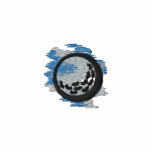 Abstract Golf Ball embroidered shirts