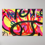 abstract graffiti background poster
