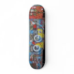 Abstract Graffiti Train Skate Board skateboards