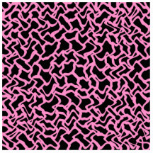 Abstract Graphic Pattern Black and Bright Pink. Photo Cutout