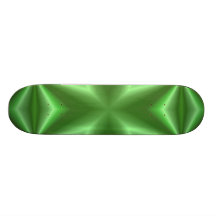 Abstract Green Cross Skate Board Deck