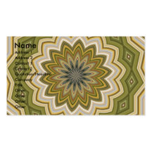 Abstract Green Mosaic Business Card
