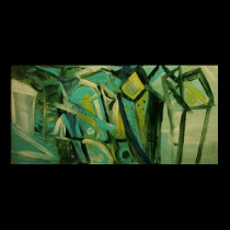 Abstract Green posters