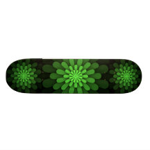 Abstract Green Skateboard