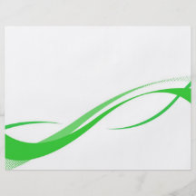 Abstract Green Swoosh Lines Background Custom Flyer