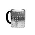 Abstract grey design mugs