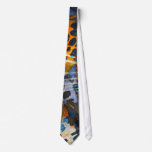Abstract guepard neck tie