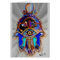 ABSTRACT HAMSA BY LIZ LOZ