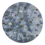Abstract - hands round stickers