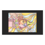 Abstract Happy Birthday Sticker