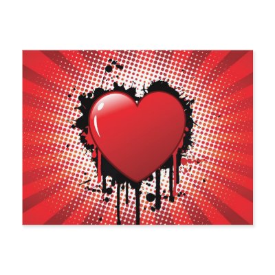 Abstract Heart Design Postcard by HandsomeDevil