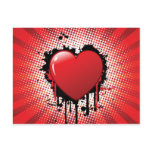 Abstract Heart Design postcards