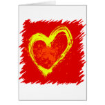 Abstract Heart Greeting Card