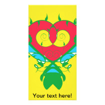 Abstract heart photo cards