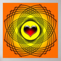 Abstract Heart Poster posters