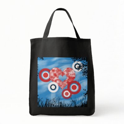 Abstract Hearts Canvas Bag by WinnieSam
