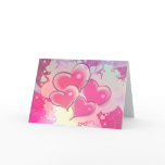 ABSTRACT HEARTS by SHARON SHARPE Greeting Card