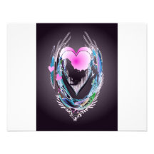 ABSTRACT HEARTS by SHARON SHARPE Invite