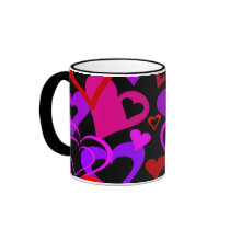 Abstract Hearts Mug