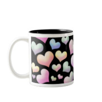 Abstract Hearts Mugs