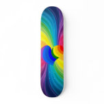 Abstract Hippie Heart Skateboard Deck