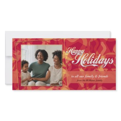 Abstract Holidays Photo Card by webgrrl