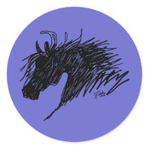 Abstract Horse Head Stickers