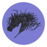 Abstract Horse Head stickers