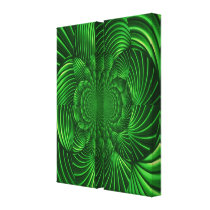 Abstract Hypnotic Palm Wrapped Canvas