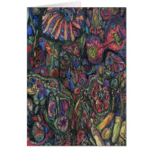 Abstract Images:  Cellular Memories Greeting Card