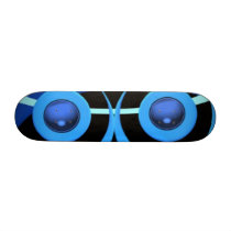 Abstract in blue ands and blacks.