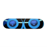 Abstract in blue ands and blacks. skateboards
