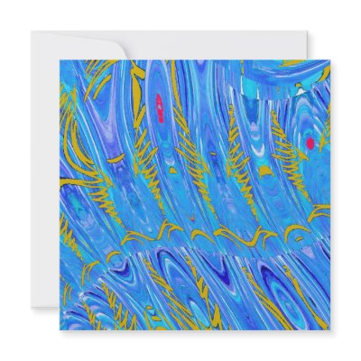 Abstract in Blue Invites by figstreetstudio
