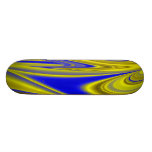 Abstract in gold-gelb blau individuelles deck