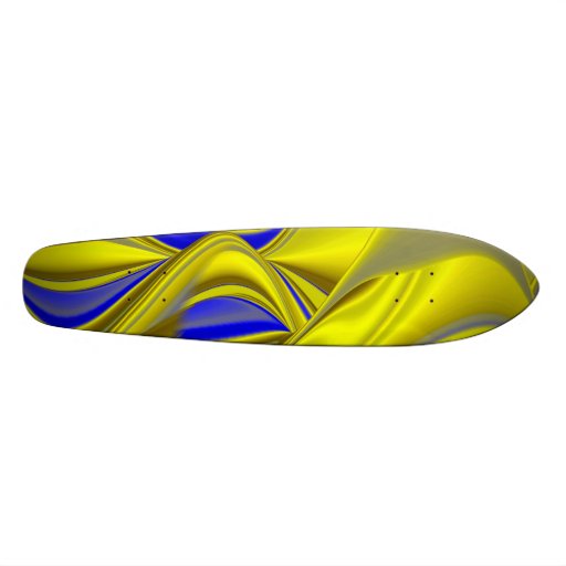 Abstract in gold-gelb blau personalisierte decks