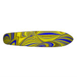 Abstract in gold-gelb blau personalisiertes deck