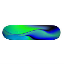 Abstract in green and blue personalisierte skateboarddecks