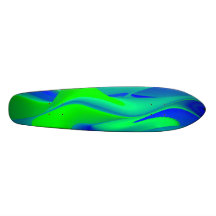 Abstract in green blue personalisierte skateboarddecks