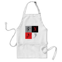 Abstract Lacrosse Apron