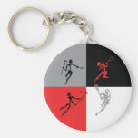 Abstract Lacrosse Keychains