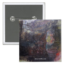 Abstract Landscape of Potosi Bolivia 30.3x23.6 Pinback Buttons