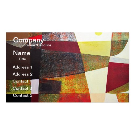 Abstract Landscape of Potosi Bolivia 33x22.6 Business Card Template